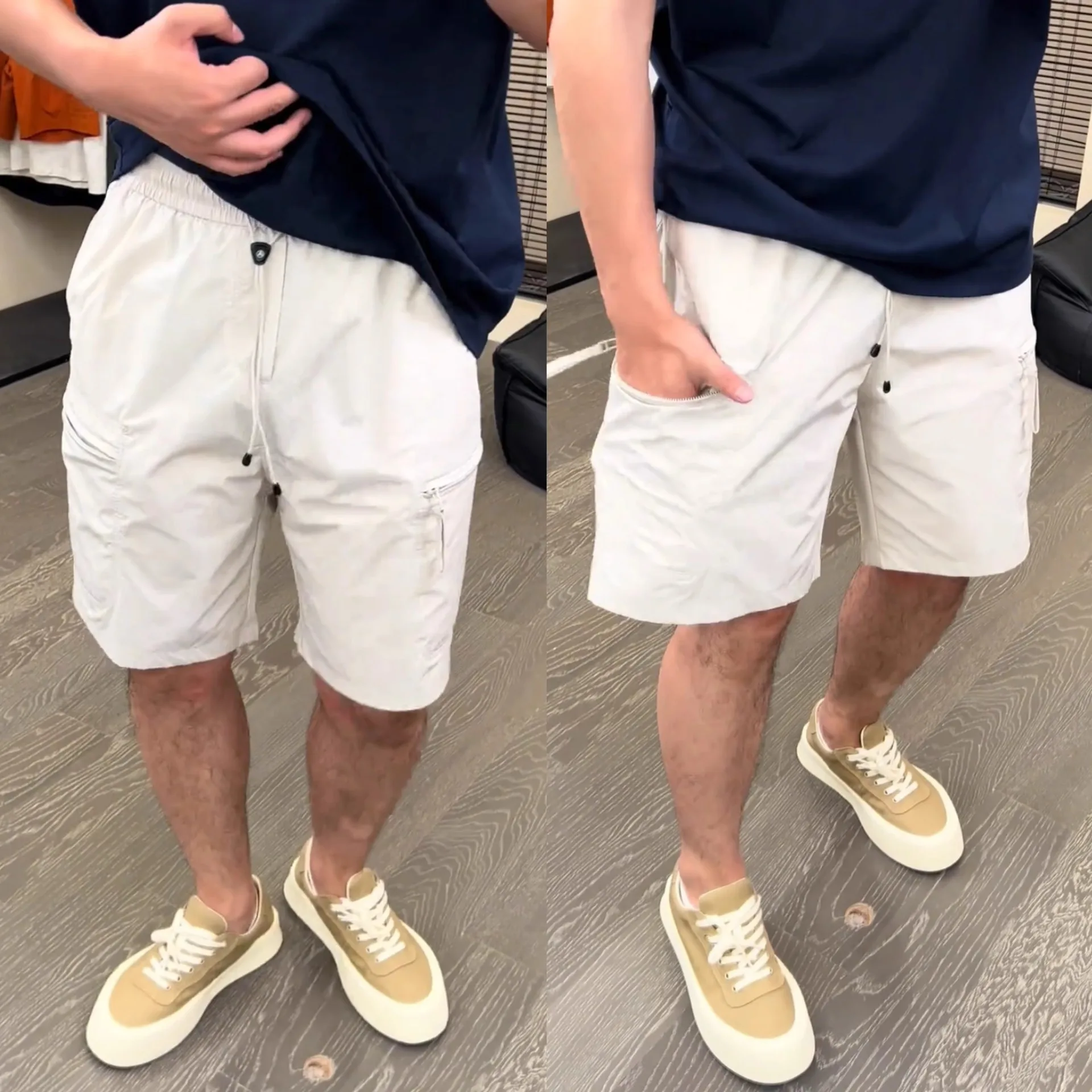 

Мужские тонкие повседневные шорты-бермуды