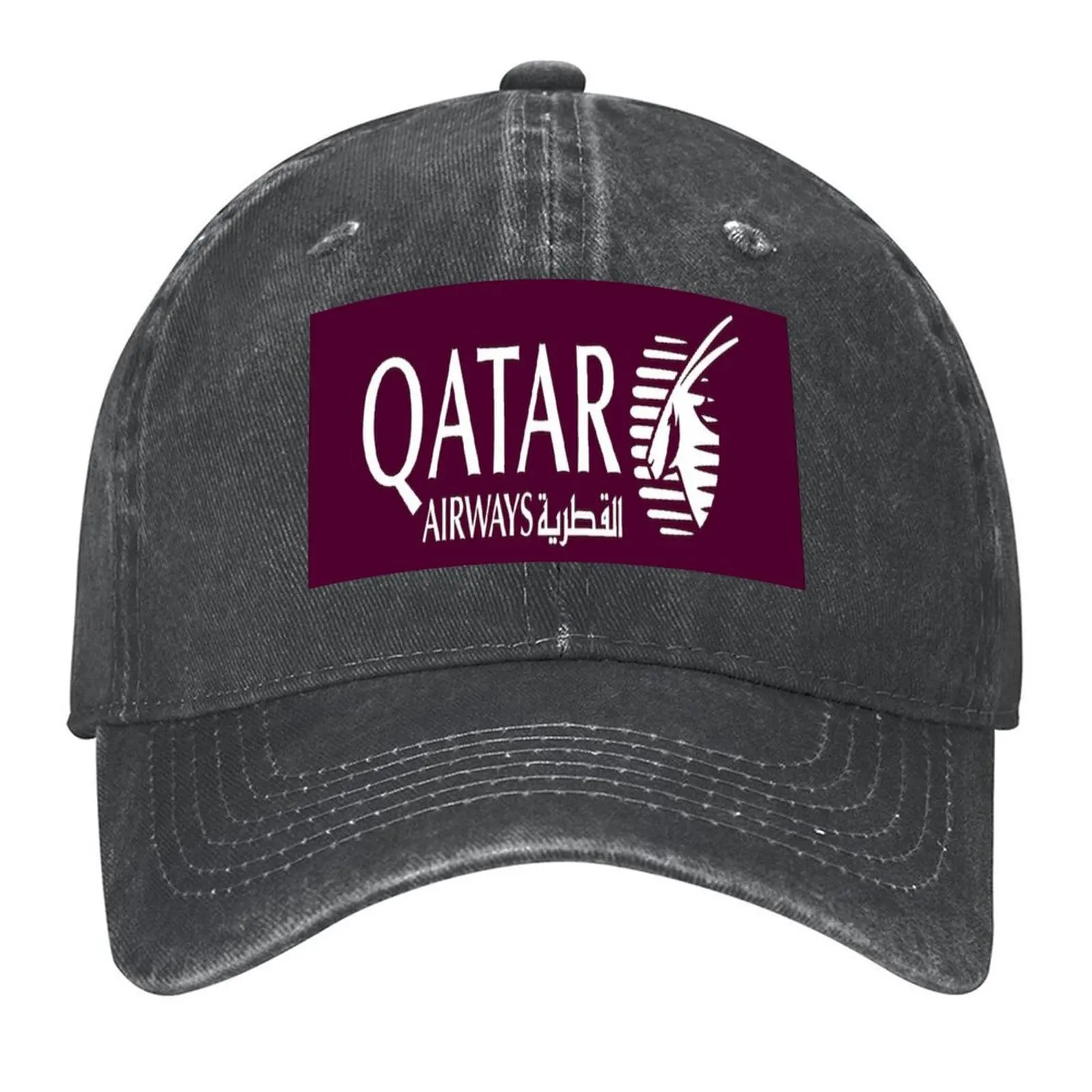 

Airline Qatar Baseball Cap Ball Cap Visor Anime Custom Cap Mens Tennis Women's