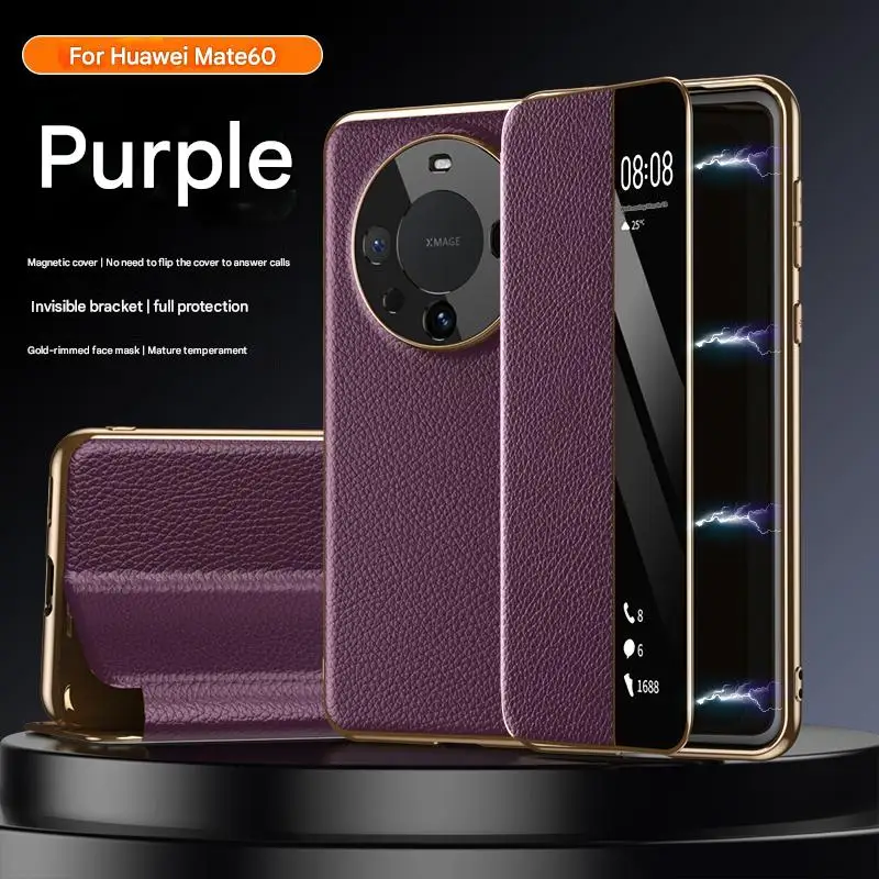 

case For huawei mate 60 pro plus shell huawei mate 60 rs case mate 60 pro cover Business High End Folding leather Ultra Thin