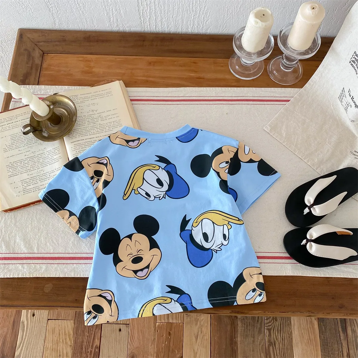 Mickey Kids abbigliamento Tees estate stampato cartone animato moda manica corta ragazzi T-shirt Design popolare magliette per bambini girocollo