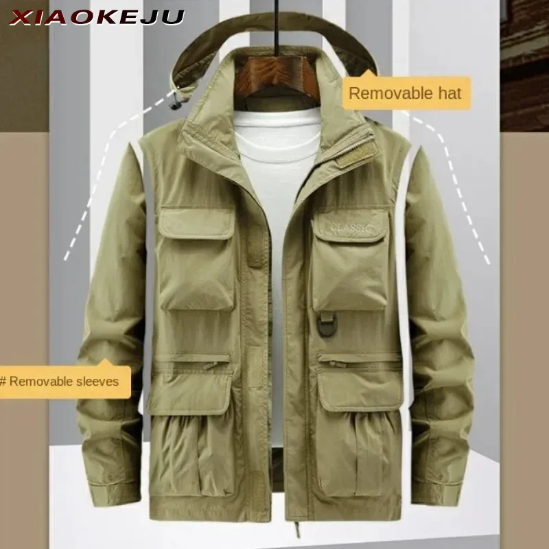 

Hooded Jackets Autumn Sweatshirt With Zipper Oversize Windbreaker Mens Vest Designer Luxury Clothing Camping Lightweight Padded