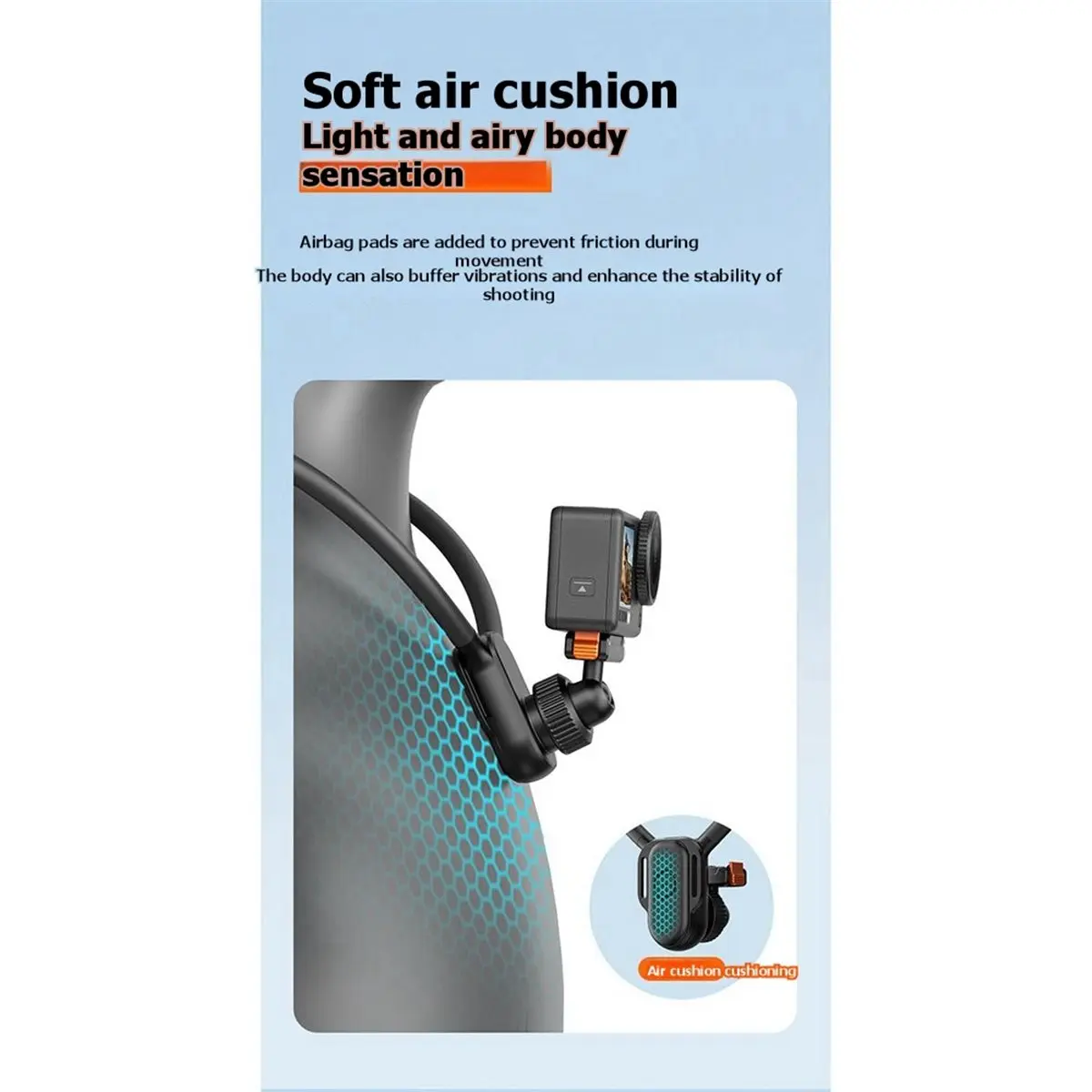 Magnetic Neck Holder for Action6/5/4/3/Nano Universal Mounting Bracket Silicone+Metal
