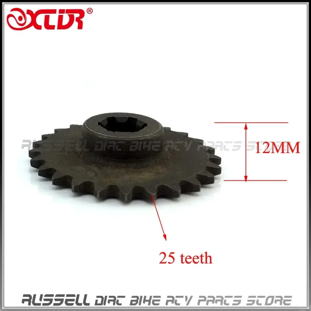 49CC ENGINE 25T 25H Drive Gear Sprocket FOR Chain 2 Stroke Engine Gear Box Transmission Bike Petrol Scooter Mini Pocket