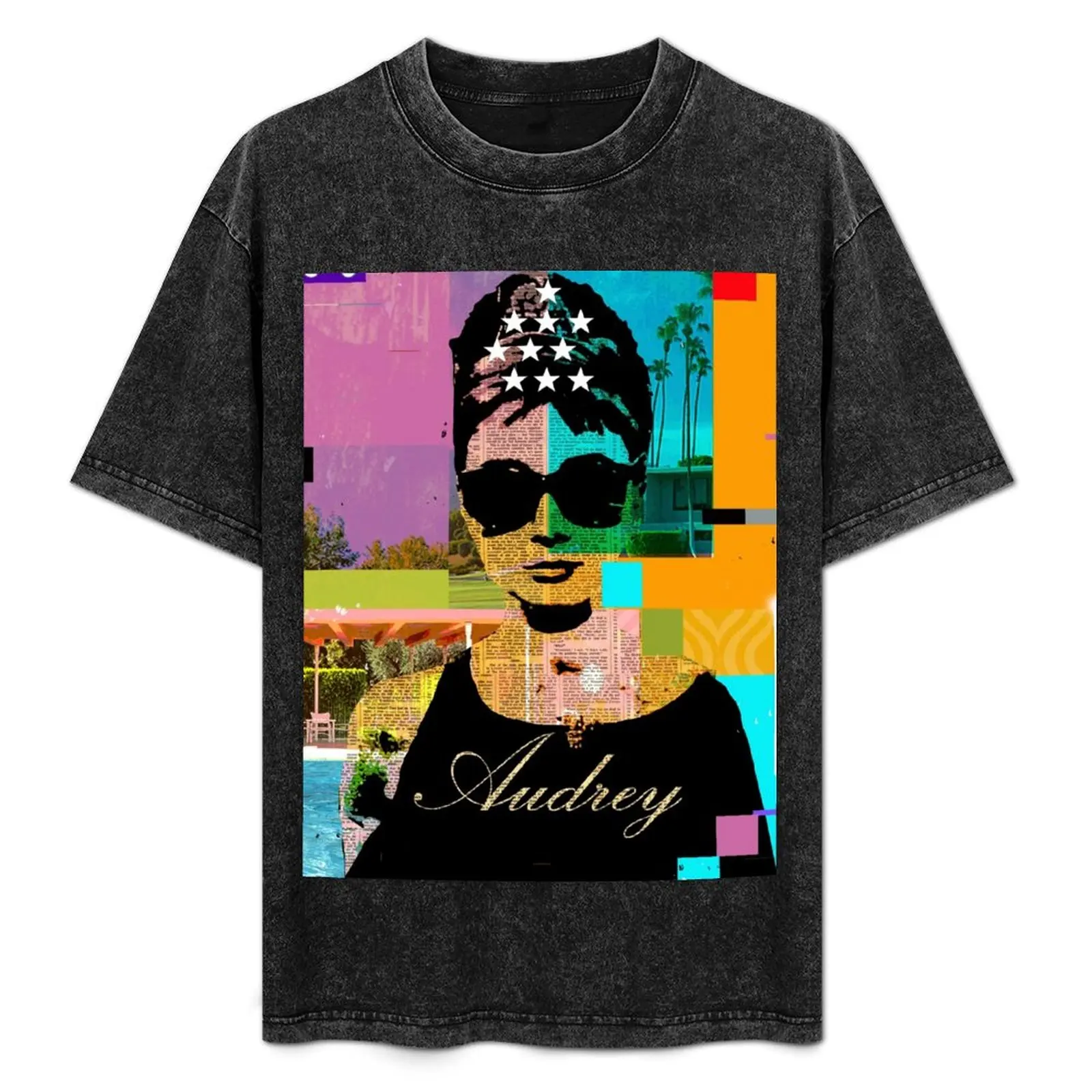 

Audrey Hepburn Script T-Shirt graphic tee shirt funny meme t-shirts tops mens white t shirts
