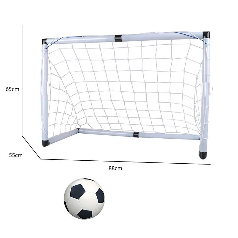 Portable Football Set for Kids - Folding Soccer Goal For Kids Portable Goal Net Mini Foldable Soccer Goal