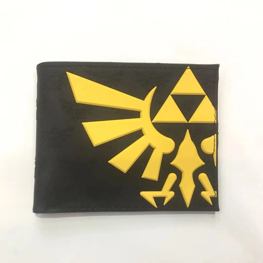 Game and anime peripherals Link Wallet cosplay accessories Men's women's short two fold wallet and leather printing wallet