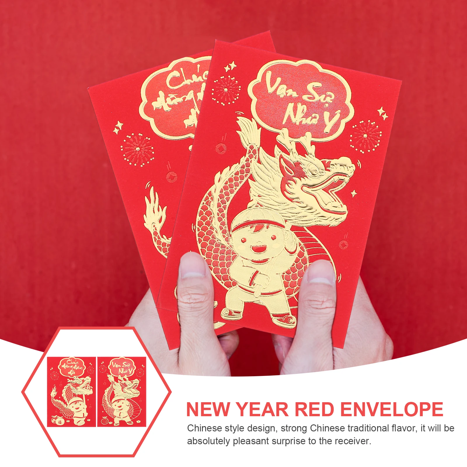 

12 Pcs Envelope Bag Cash Envelopes Paper Money Pocket Spring Festival