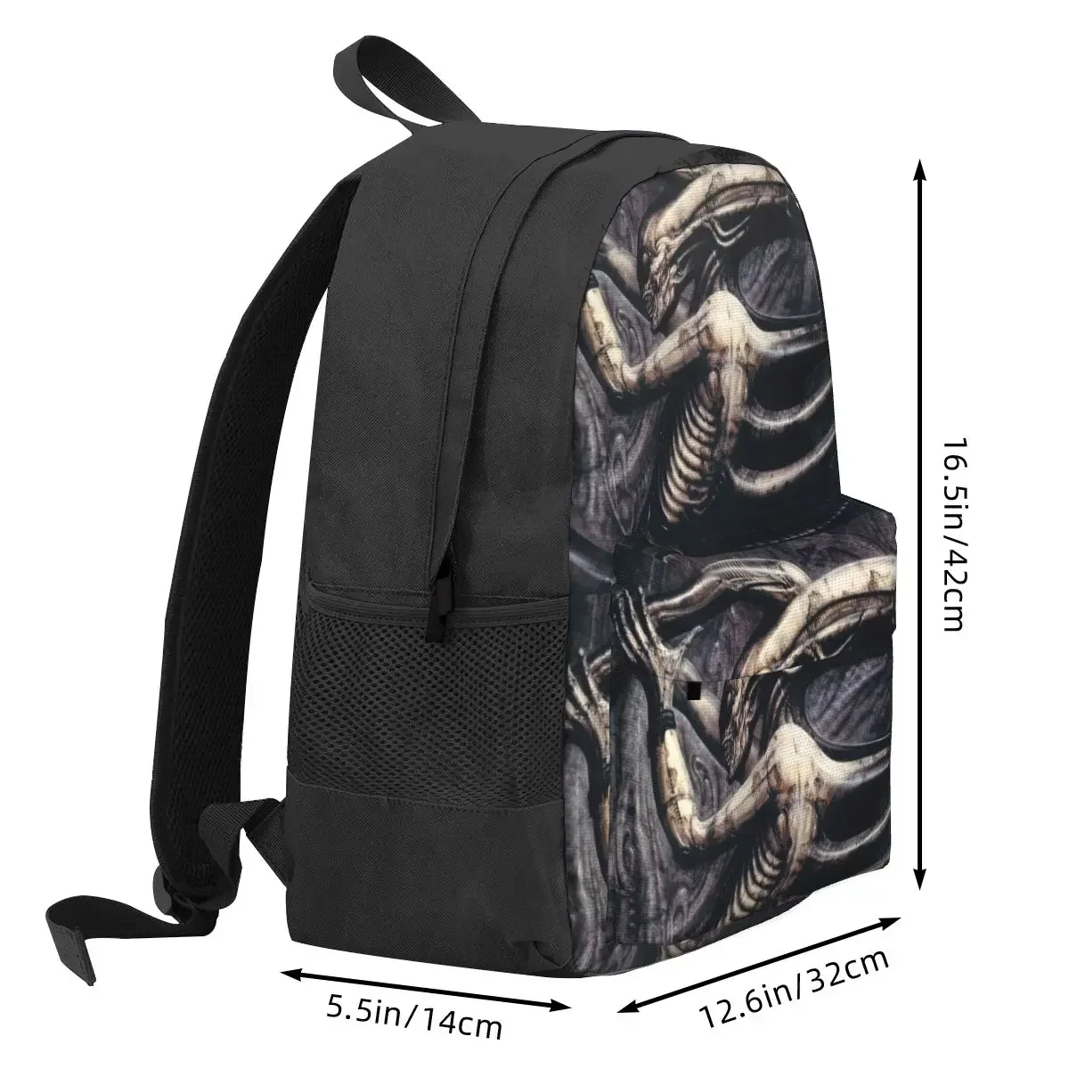 Alien Xenomorph HR Giger zaini ragazzi ragazze Bookbag bambini borse da scuola cartone animato bambini zaino Laptop zaino borsa a tracolla