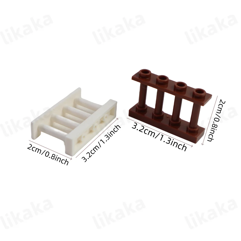 MOC Fence Building Blocks Toys Parts DIY Blocks Toy Compatible Classic Bricks Accessories Toys for Children Gifts