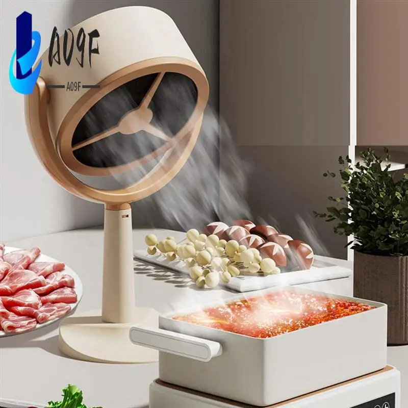 

A09F-Portable Desktop Range Hood Small Desktop Mini Large Suction Suction Oil Smoke Creati V E Gift (Rechargeable Version)