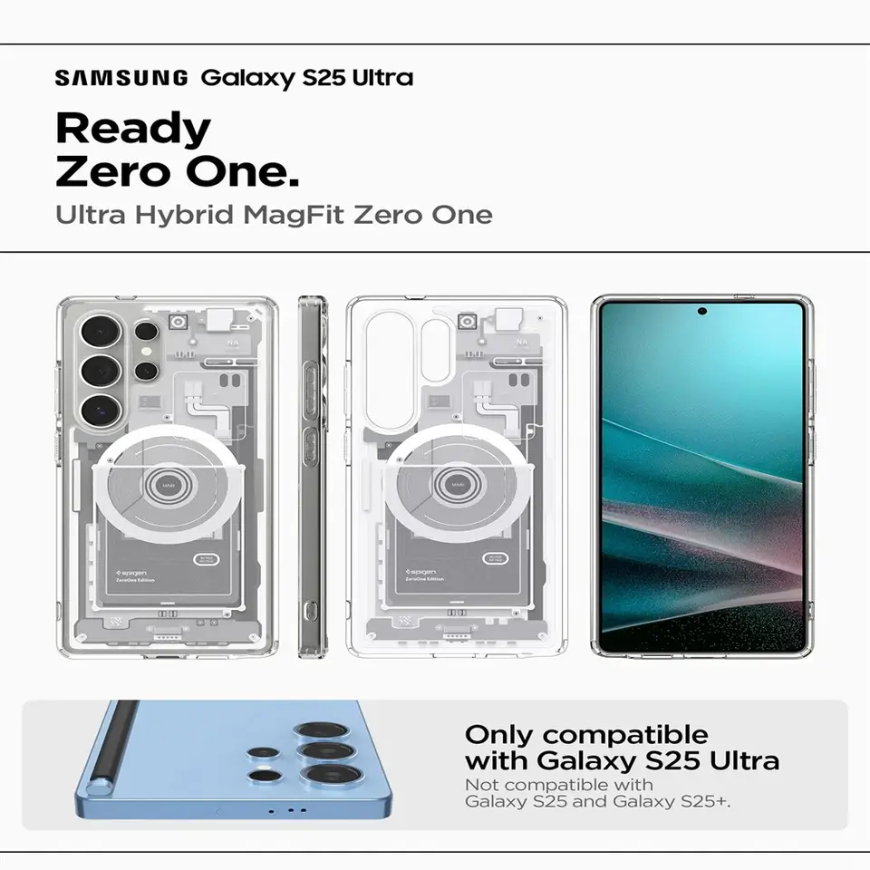 Spigen Ultra Hybrid Magfit Zero One Designs Magnetic Case For Samsung Galaxy S26 S25 Ultra S24 S23 S22 Plus For Magsafe Cover - 2