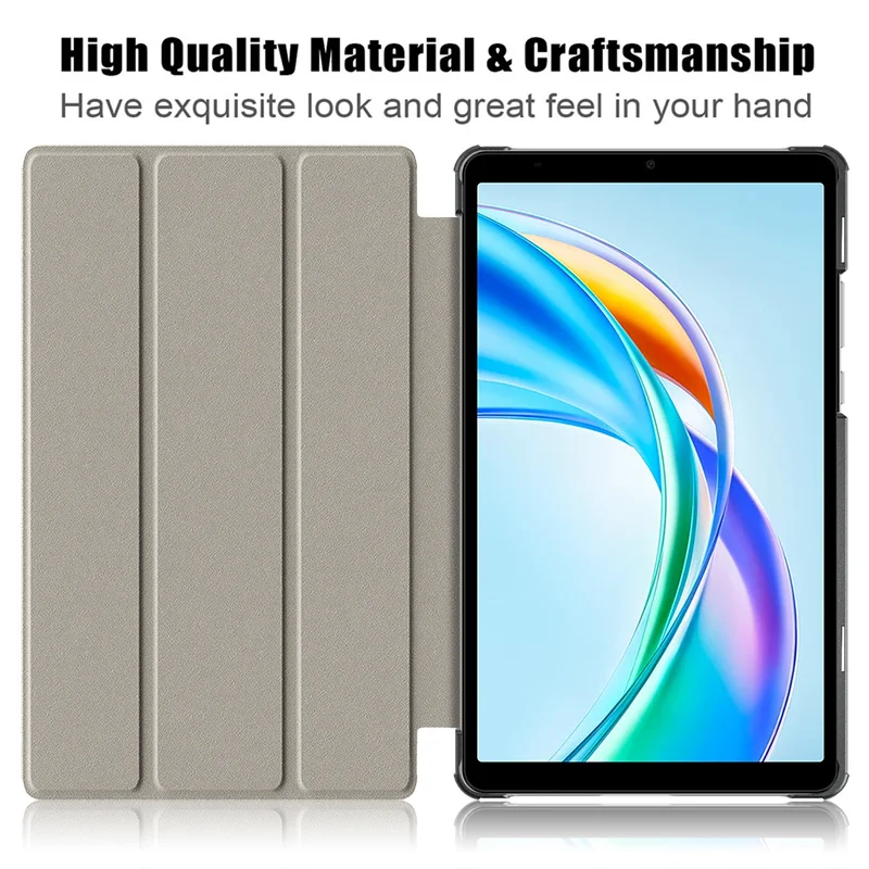 For Huawei Honor Pad X7 Case 8.7 inch Trifold Magnetic Leather Stand Hard Stand Cover for Honor Pad X7 Case Kids JMS-W09 JMS-L09