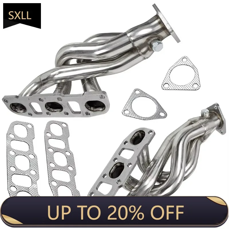 

SXLLExhaust Manifold and Washer Kit Stock Tube Stainless Steel Manifold Header for 2003-2006 350Z Z33 G35 VQ35DE