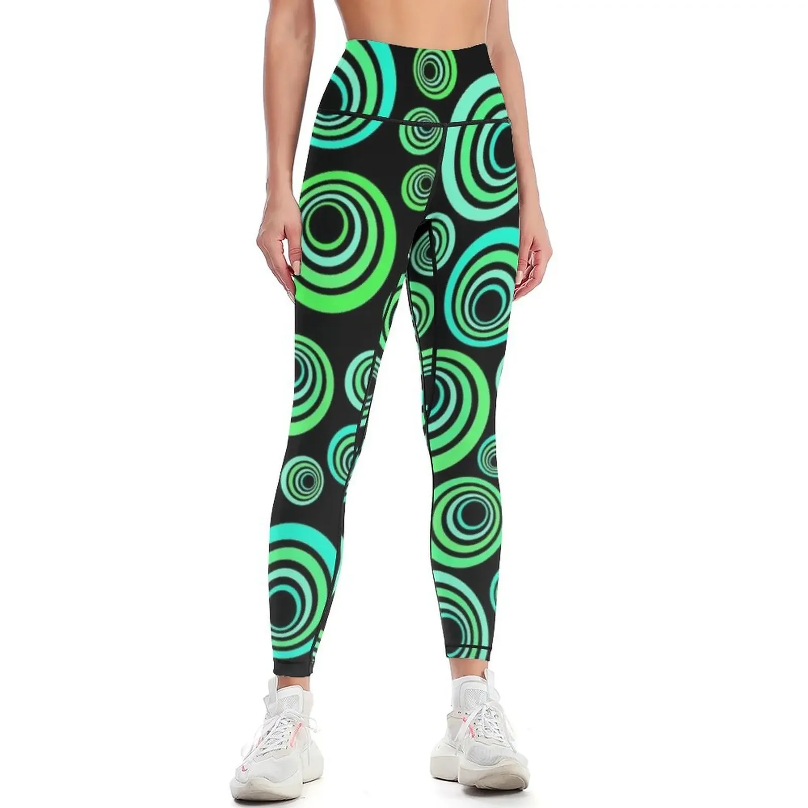 

Neon blue and green Leggings sport pants harem pants Clothing fitness Women's sports pants Womens Leggings