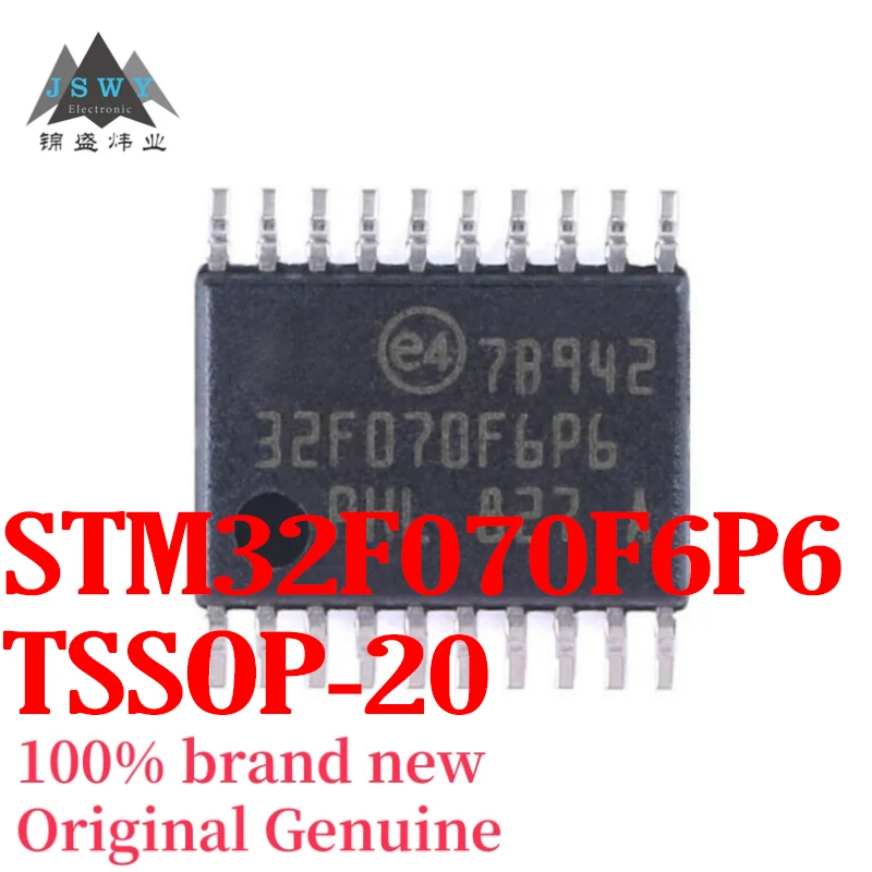 

((10/50 pieces) STM32F070F6P6TR STM32F070F6P6 TSSOP20 32-bit Microcontroller, Brand New Original, Free Shipping