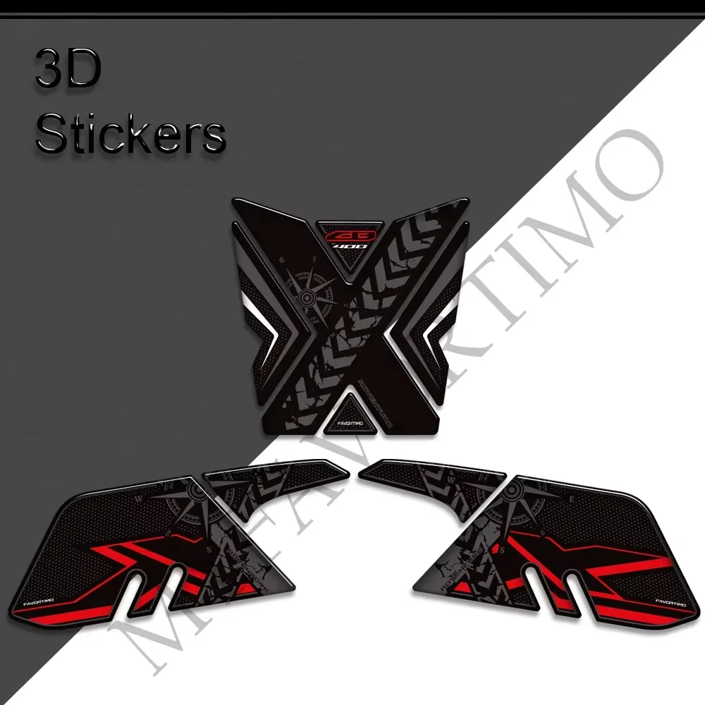 لهوندا CB400X CB 400 CB400 خزان للدراجة النارية وسادة الجانب القبضات الغاز زيت الوقود عدة الركبة ملصقات الشارات حامي