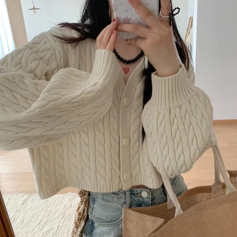 2024 Women Long Sweater Cardigan Kintted Jacket Spring Autumn Crochet Loose Cute Winter Maxi Warm Jumper Coat Cardigans Jumpers