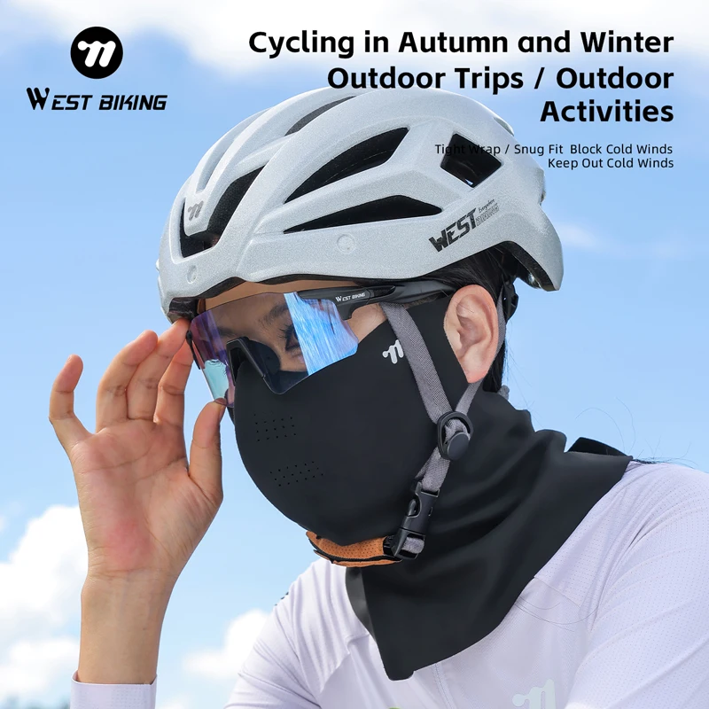 غرب ركوب الدراجات ثلاثية الأبعاد الشتاء الدراجات قناع دافئ متكامل الأذن معلقة عقال قناع الوجه للجنسين دراجة قناع الحجاب السحري غطاء الرقبة