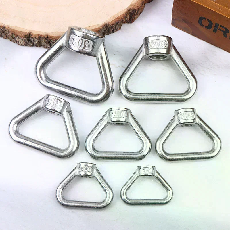 M8 M10 M12 M14 M20 Stainless Steel 304 Lift Eye Nuts Trapezoid Threaded Rings for Bolts