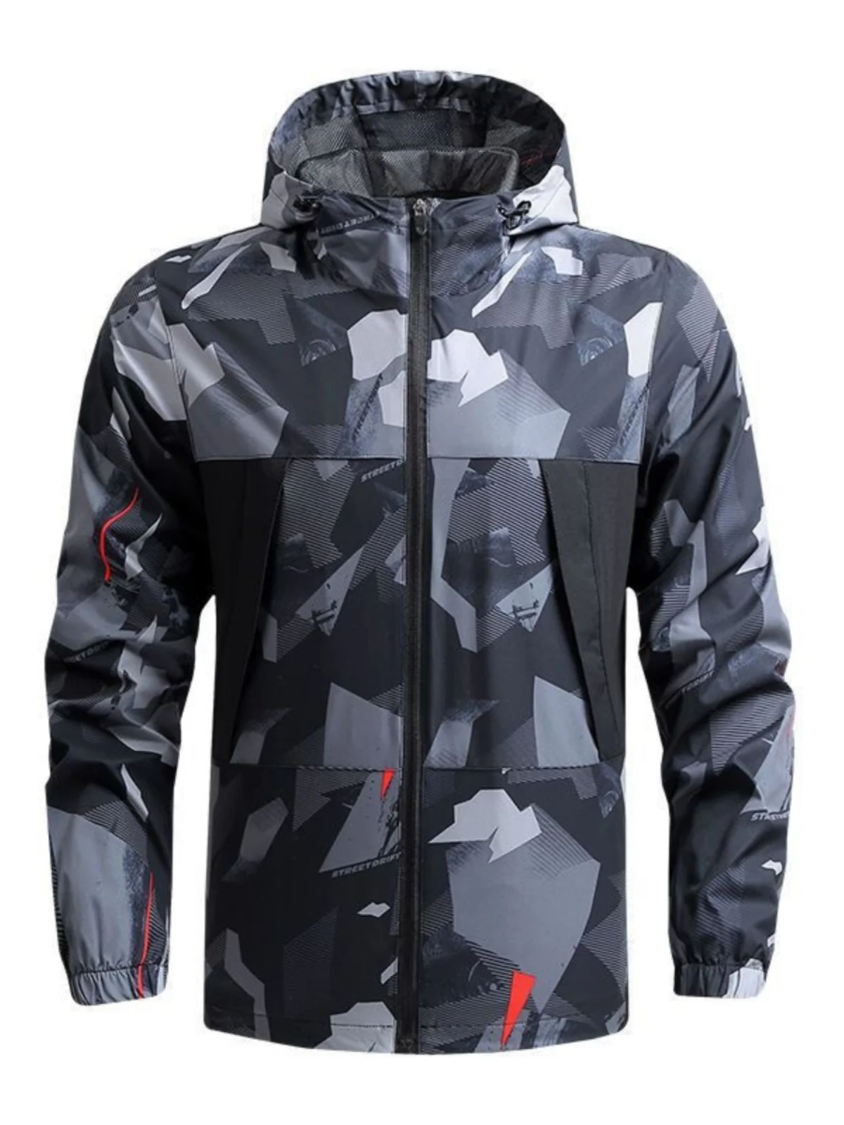 

ex Spor ветровка пальто с капюшоном против ветра пары Jaet свободный крой молодежная модная солнцезащитная одежда длинная све