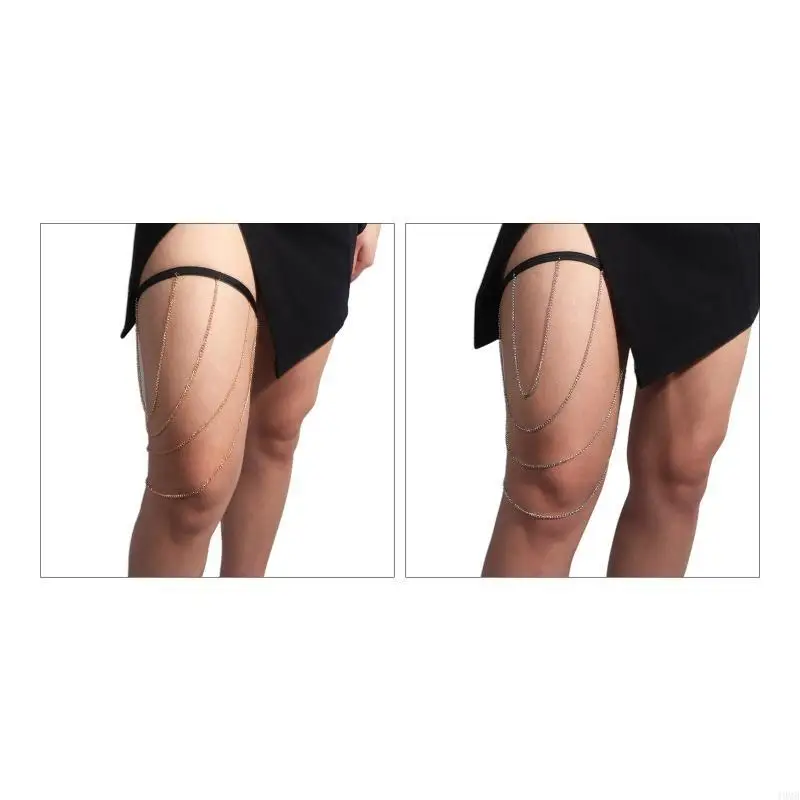 Catena multistrato Catena per gamba Catena per corpo sexy estiva per coscia Gioielleria per l'uso quotidiano 49MB
