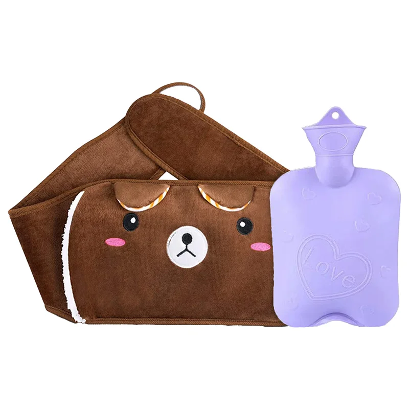 Warming Products Winter Arthritis Treatment with Warm Plush Belt Hot Water Bag Cute Animal Shaped Winter Warm Water Bottle images - 6