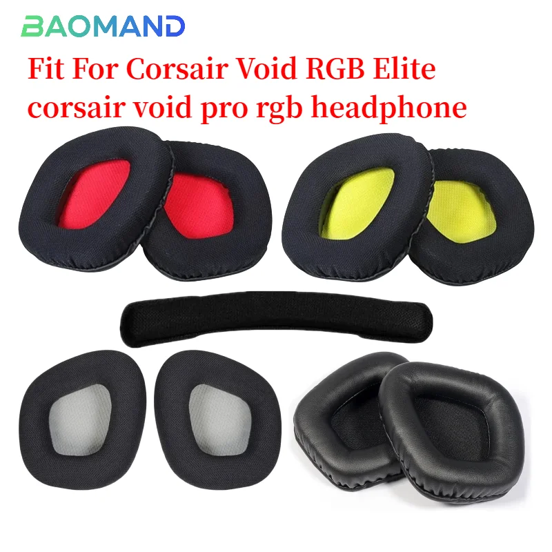

Replacement Ear Pads for Corsair Void RGB Elite corsair void pro rgb Headset Headphones Earmuff Earpads Cover Cups