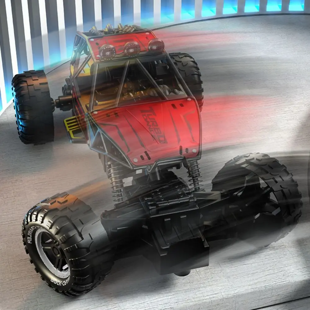 Carro de deriva rc de plástico criativo azul vermelho corrida esportes controle remoto carro de corrida elétrico rc dublê carro brinquedo presente