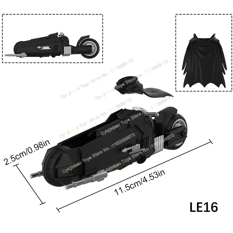 MOC Motorbike Model Accessories Weapons Parts Model Blocks MOC Bricks Assembly Scene Action Figures Puzzle Toy Toys For Children