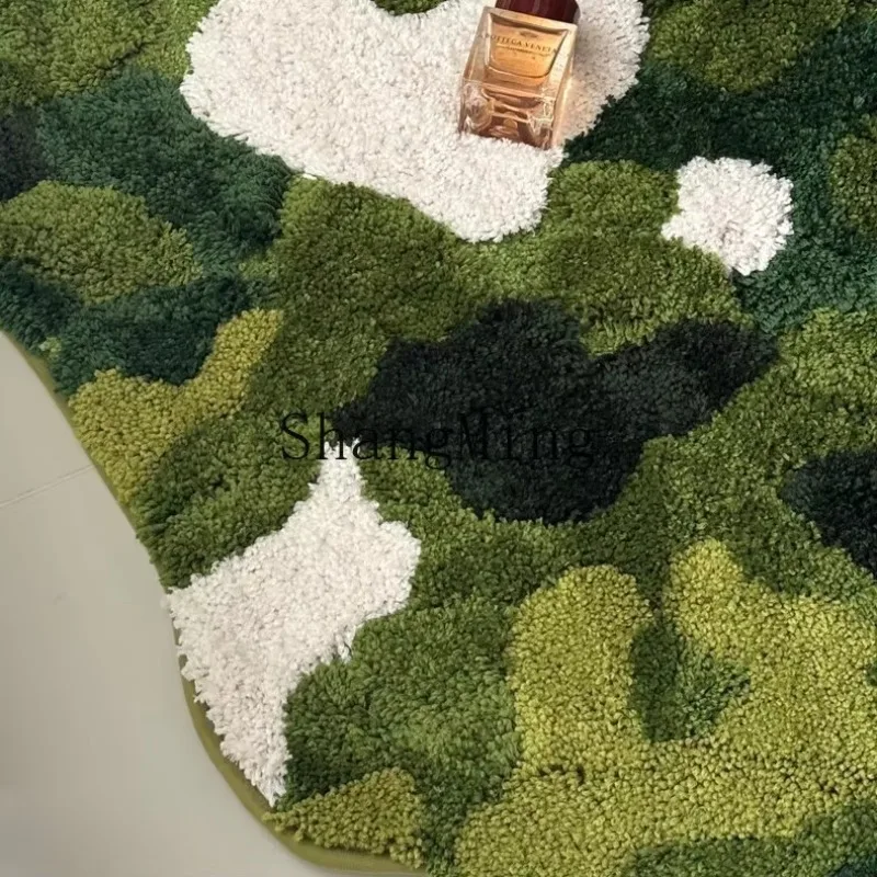 

CL Forest Moss Carpet Bedside Blanket Thickened Plush Living Room Sofa Chair Floor Mat Bathroom Suction