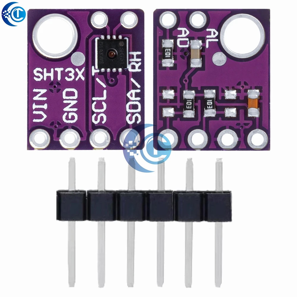 Módulos de sensores SHT31/SHT41/SHT45: detectores digitales de temperatura y humedad I2C para monitoreo ambiental