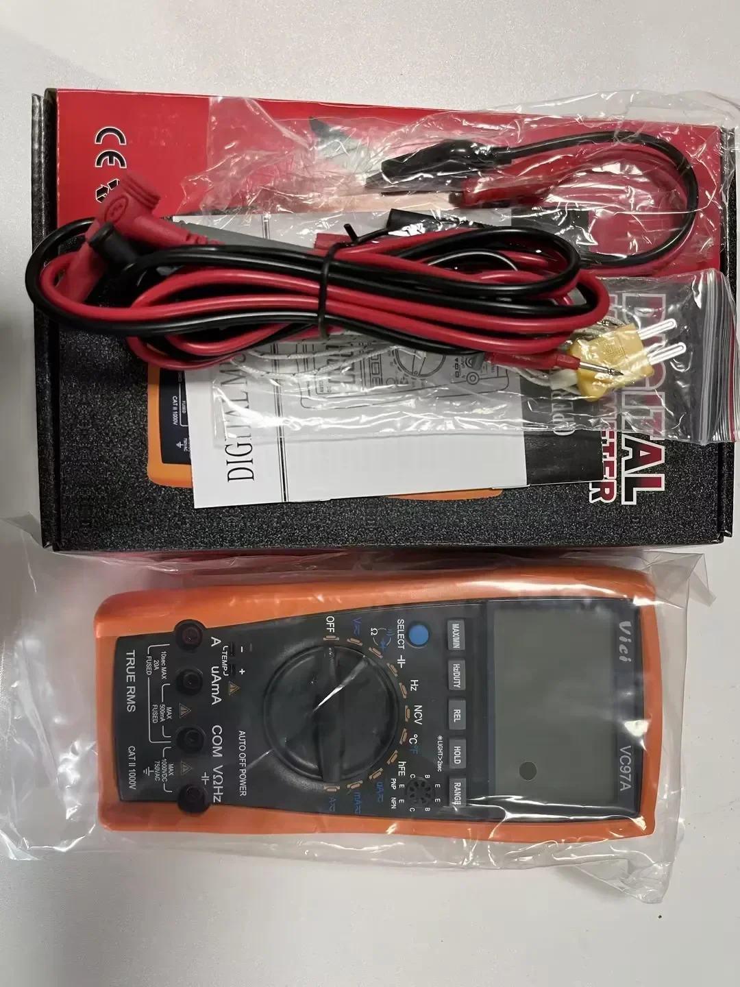 VICI VC97A Digital Multimeter, 4000 Counts Auto Range True RMS Multi-meter with NCV Non-contact Voltage Detection