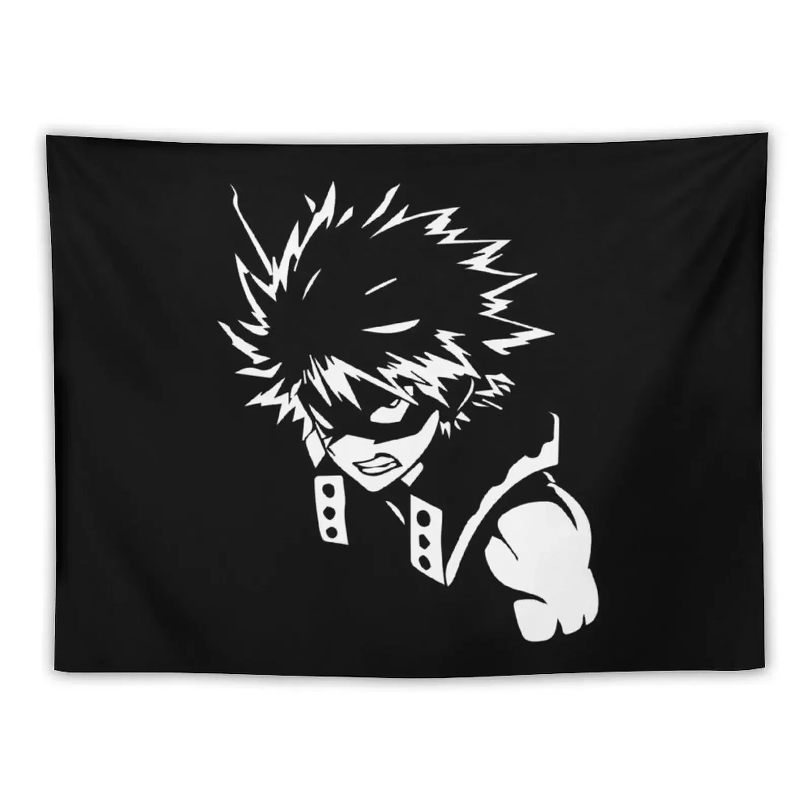 Katsuki Bakugo - Kacchan Anime Fan Art Tapestry Bedroom Decor Wall Deco Decorations For Room Tapestry