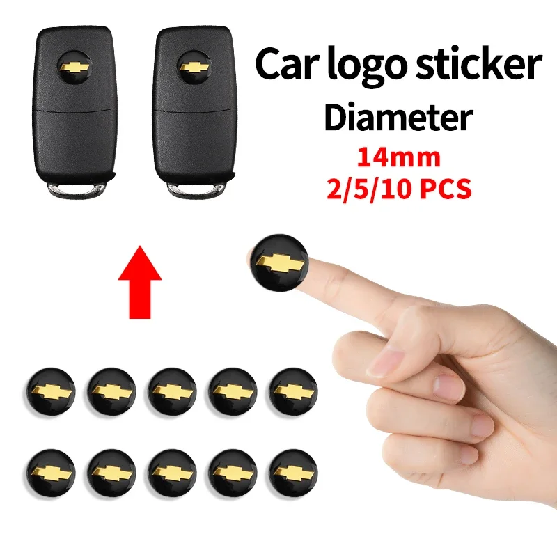 

14mm Car Key Badge Emblem Replacement Car Key Sticker for Chevrolet Silverado Impala Malibu Equinox Cruze Camaro Blazer Aveo