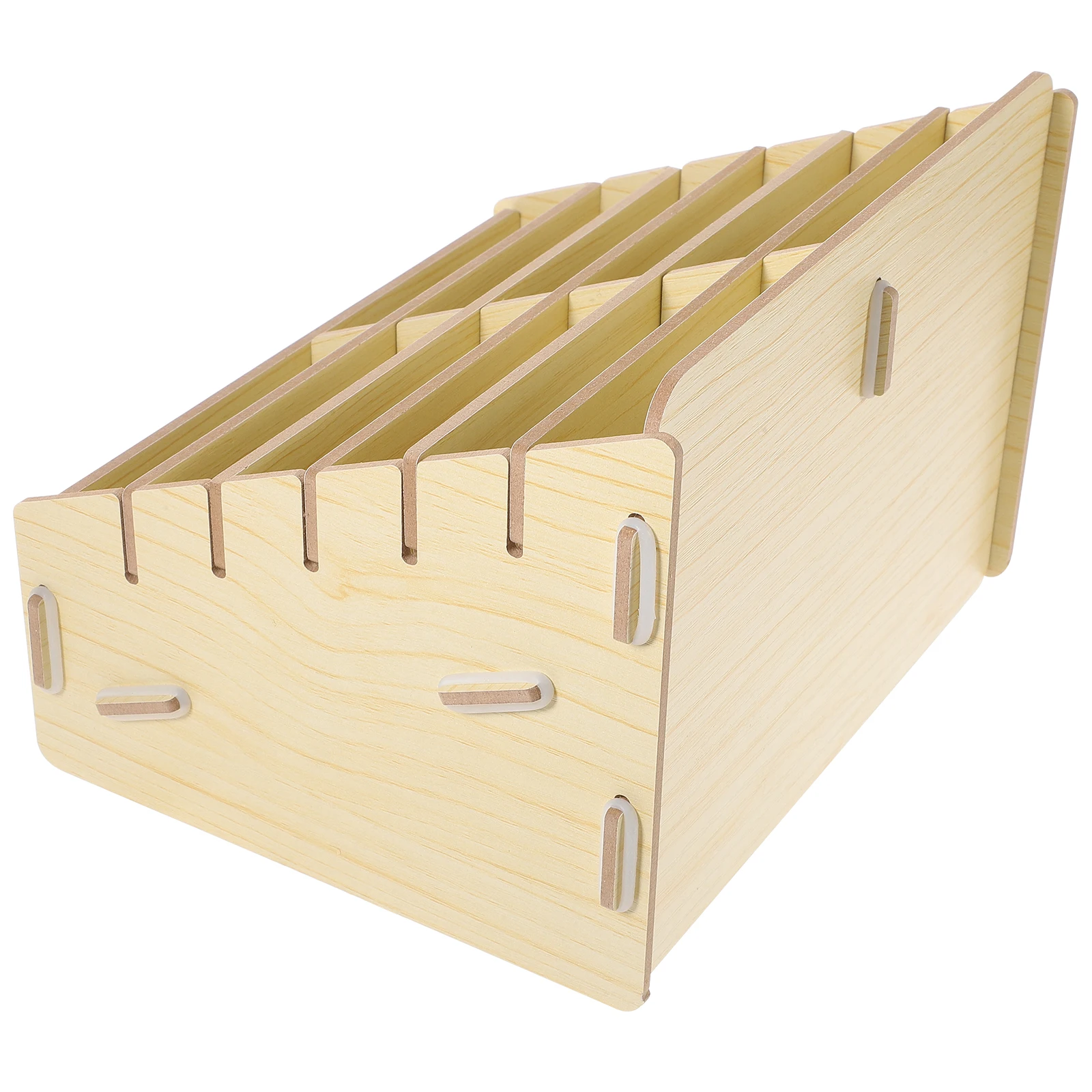 

Game Cards Storage Box 2024 Multi-Grid Wooden Card Organizer Case for Tcg Collections Desktop Sorting Tray Holder