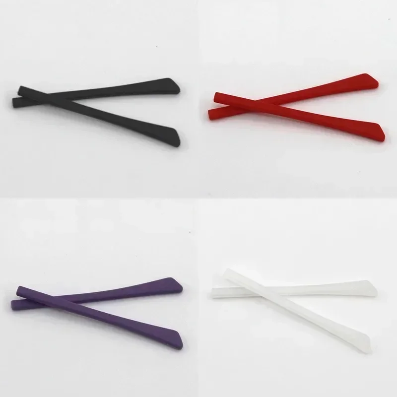 

Free Shipping Wholesale 1 Pair Soft Silicone Anti Slip Eyeglasses Glasses Temple Tips Accessories Square Hole Glasses Holder