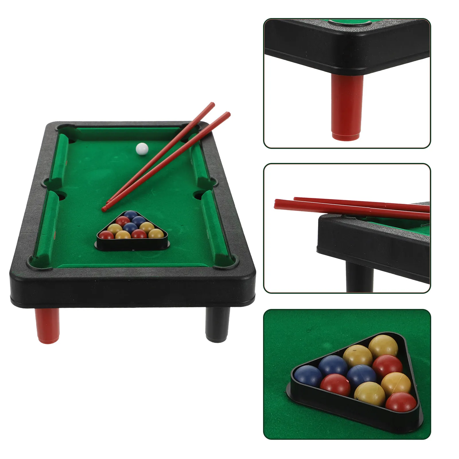 

1Set Mini Desktop Billiards Parent-Child Interactive Educational Indoor Table Game Improve Imagination Hands-on Skills