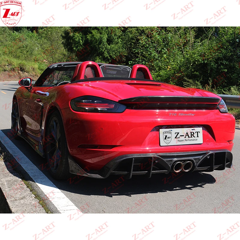 Z-ART 718 Tuning Body Kit for Boxster Carbon Fiber Aerokit for Cayman Retrofit Body Kit for 718 Facelift Body Kit 2016-2020