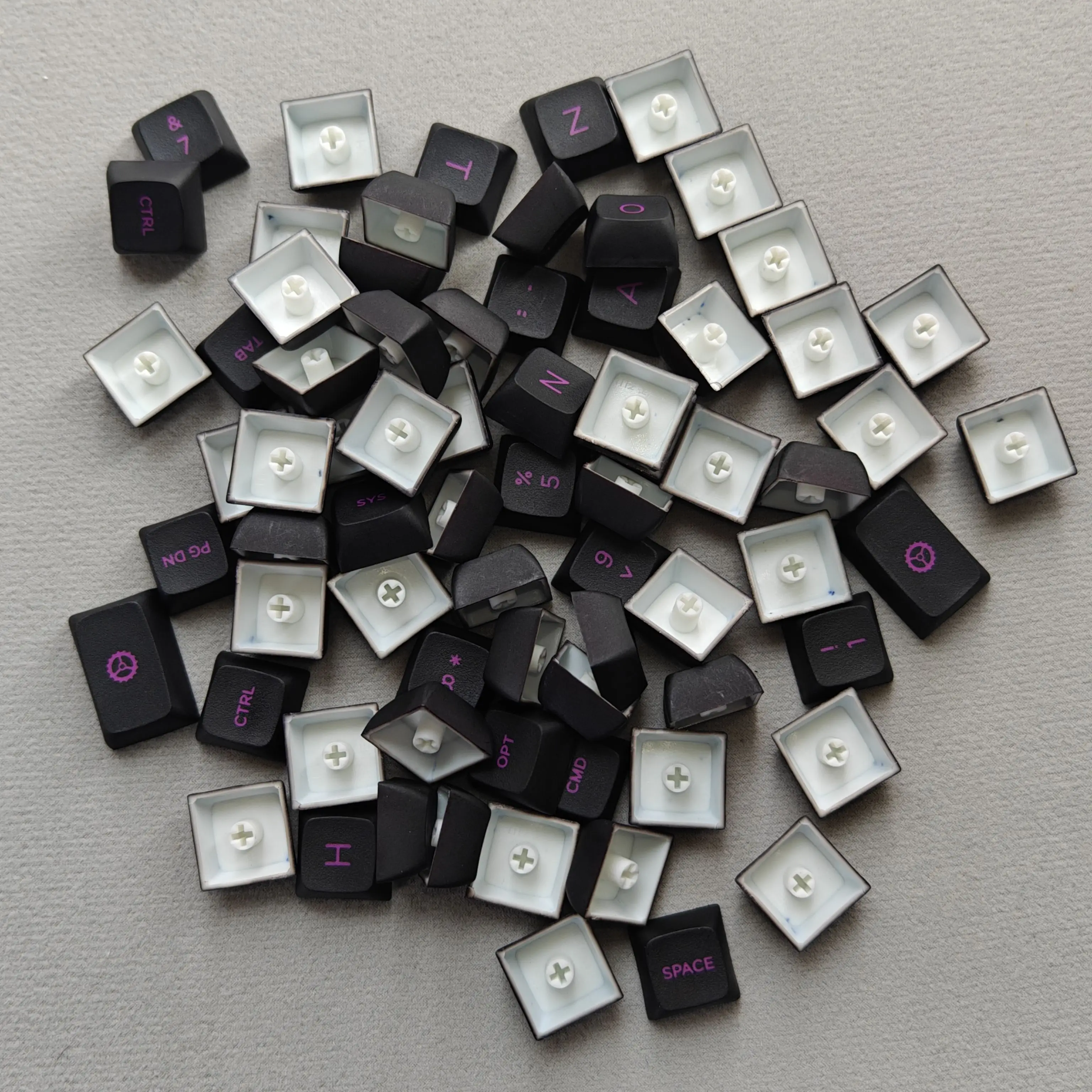 Five Sided Sublimation Split Keyboard Corne Sofle Keycaps PBT XDA Profile Keyboard Caps for Mechanical Keyboard Accessories Gift