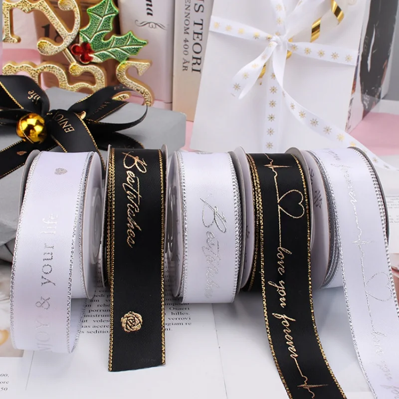 Ribbon customizationFactory OEM Custom Size Logo Artwork Printed Satin Ribbed Custom Ribbon