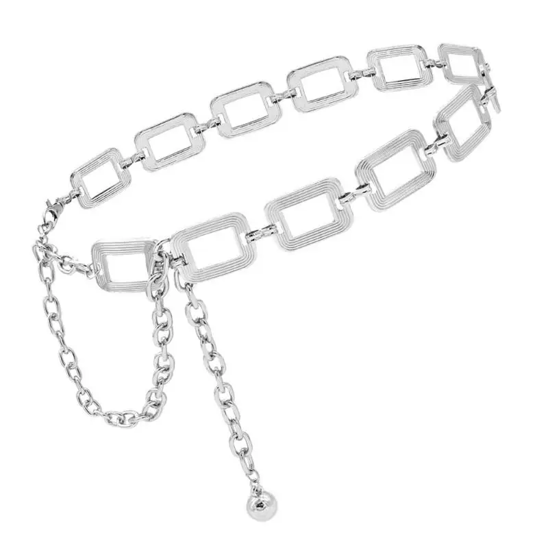 652F حزام سلسلة معدنية عصري مناسب للملابس اليومية للرقص الشرقي #2