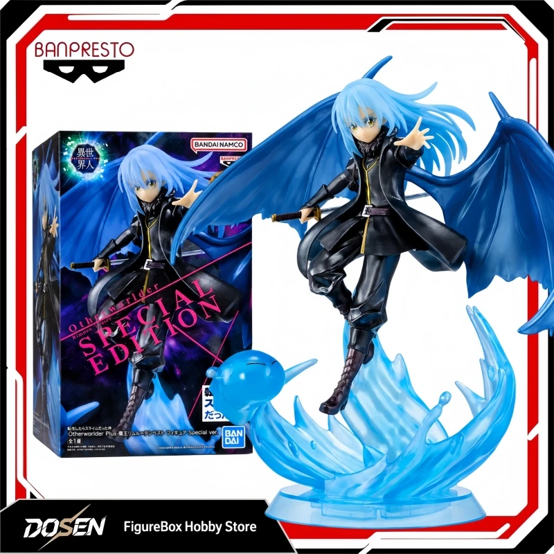 In Stock Original Banpresto Otherworlder Plus Reincarnated Slime Rimuru Tempest Anime Figure PVC Collectible Desktop Decor Gift