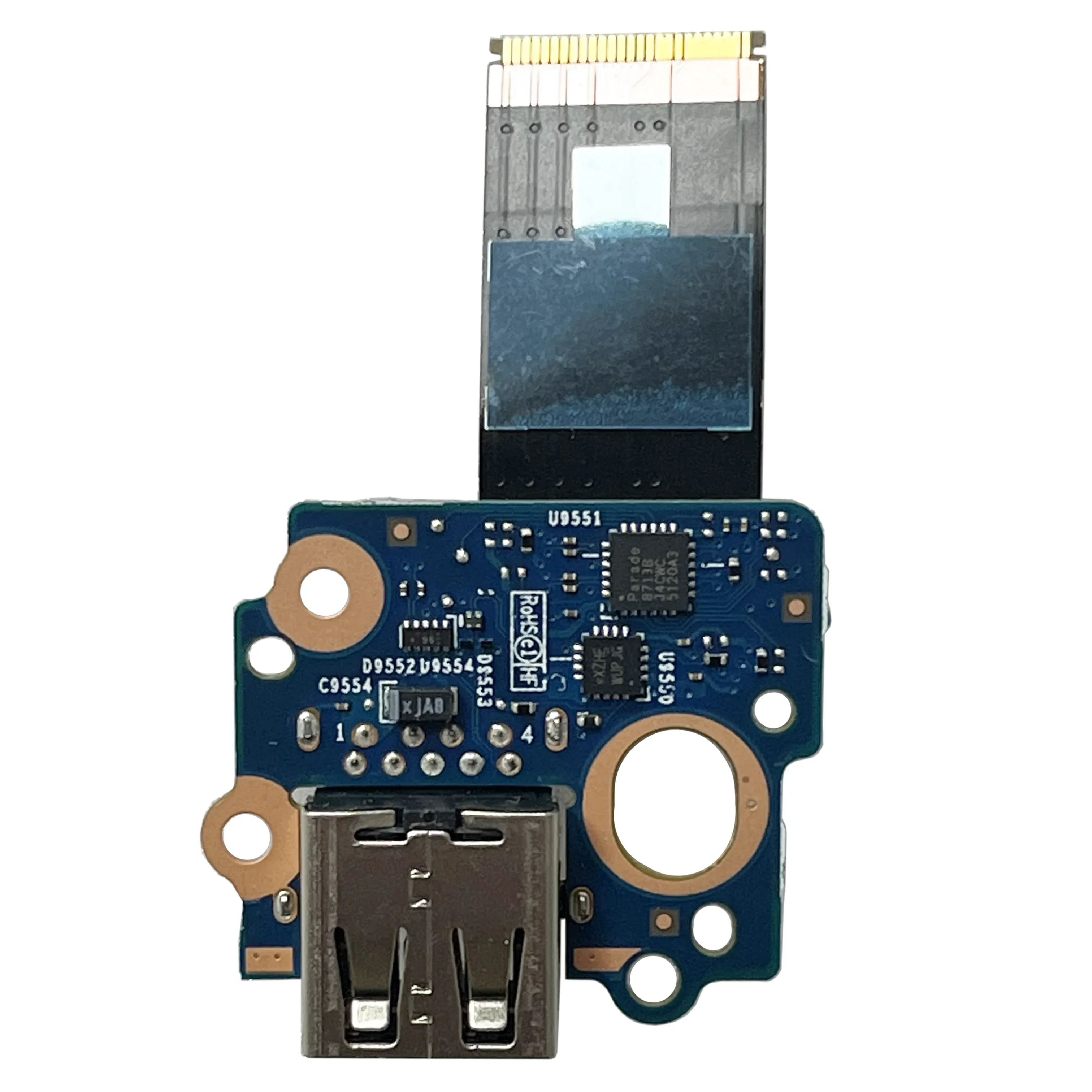 Placa USB com cabo para laptop, acessórios de substituição, HP Elitebook 840 850 845 G5 G6 740 750 745 755 14U G5 G6 Notebook, SPS