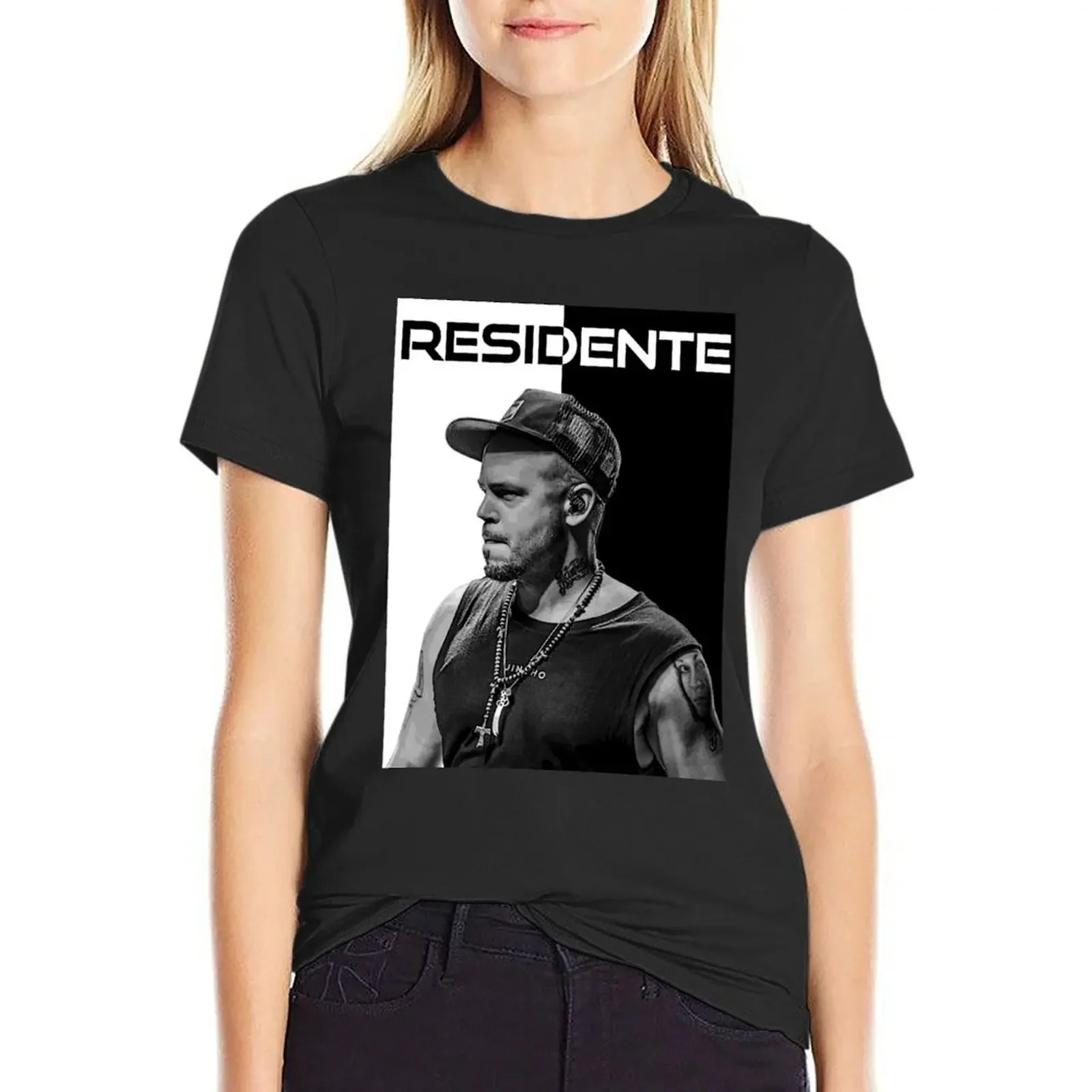 residente calle 13 rene T-Shirt plus size tops cute clothes korean fashion white t-shirt dress for Women sexy