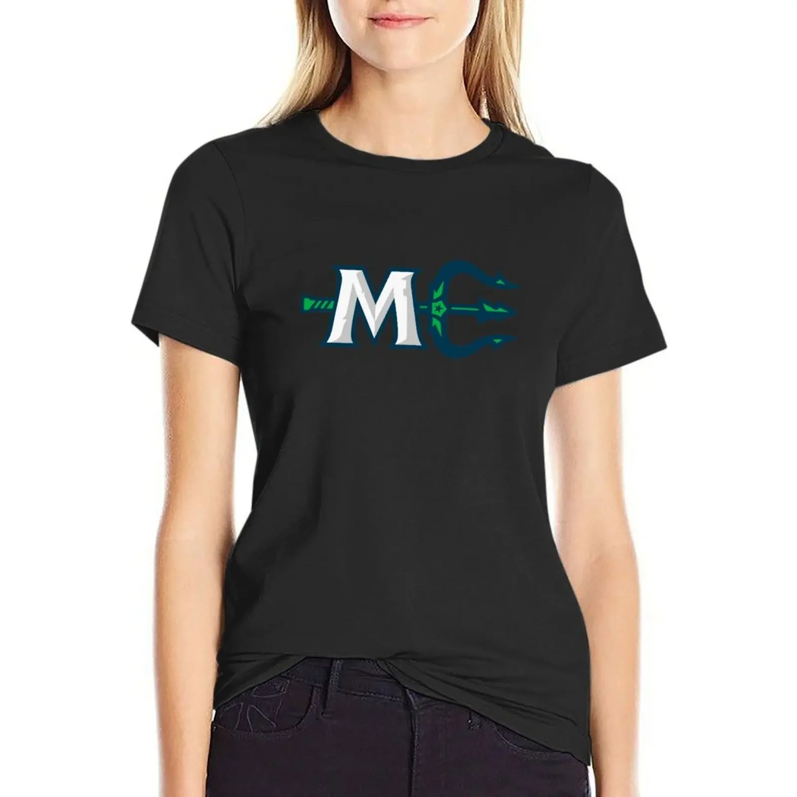 

Hockey maine mariners logo1 T-Shirt summer tops sweat cute clothes animal print shirt for girls Women's tops