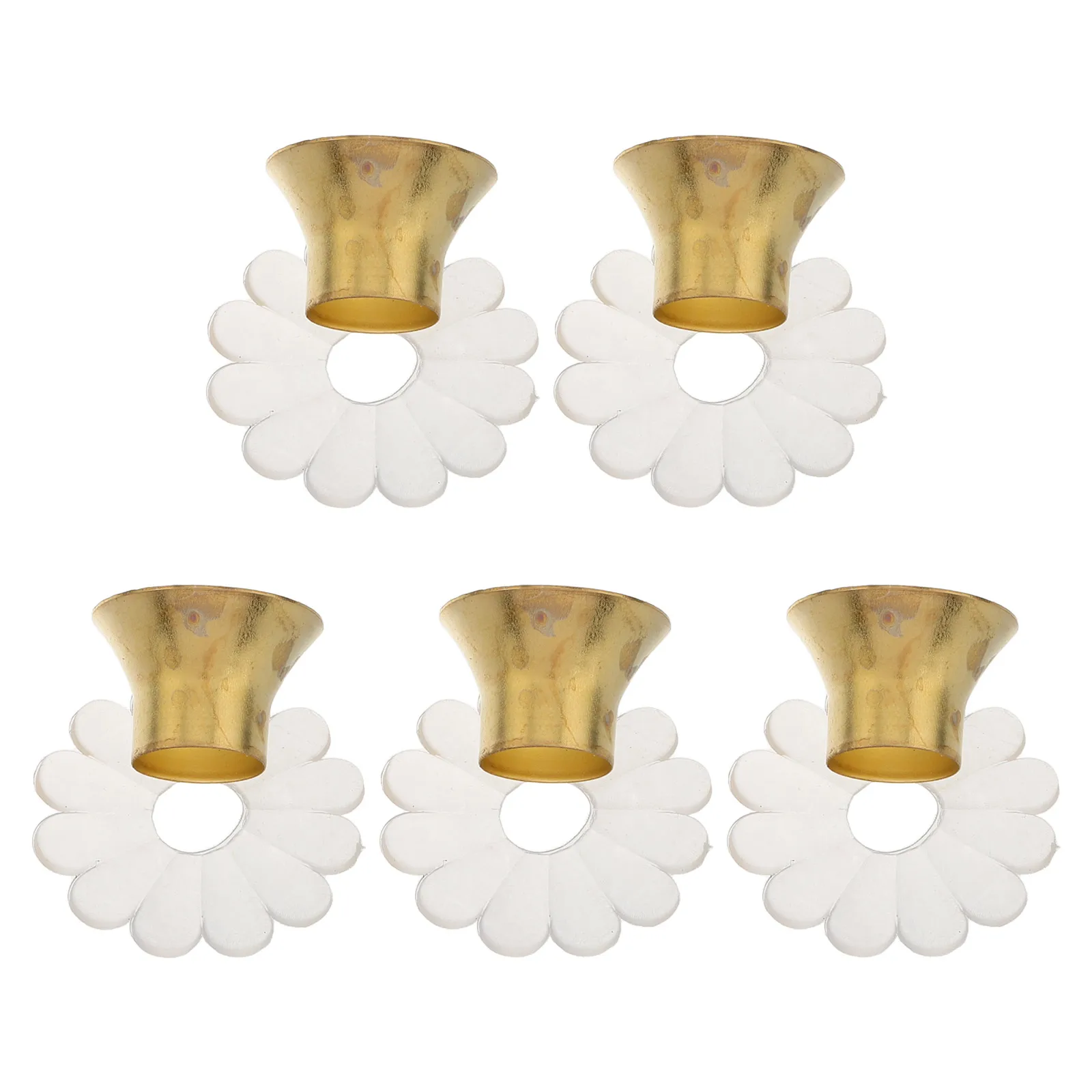 

5 Sets Metal Tip Caps Sturdy Waterproof Protector Cover Replacement For Damaged Ends Easy Install Durable Parts Sun Accessories