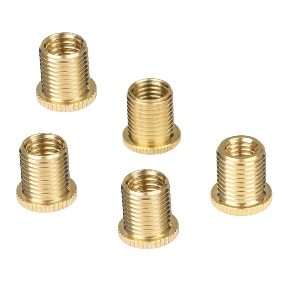 Metal Gear Shift Knob Thread Adapter Gold Aluminium Connector for Manual Gear Lever Upgrade Kit M12x1.25