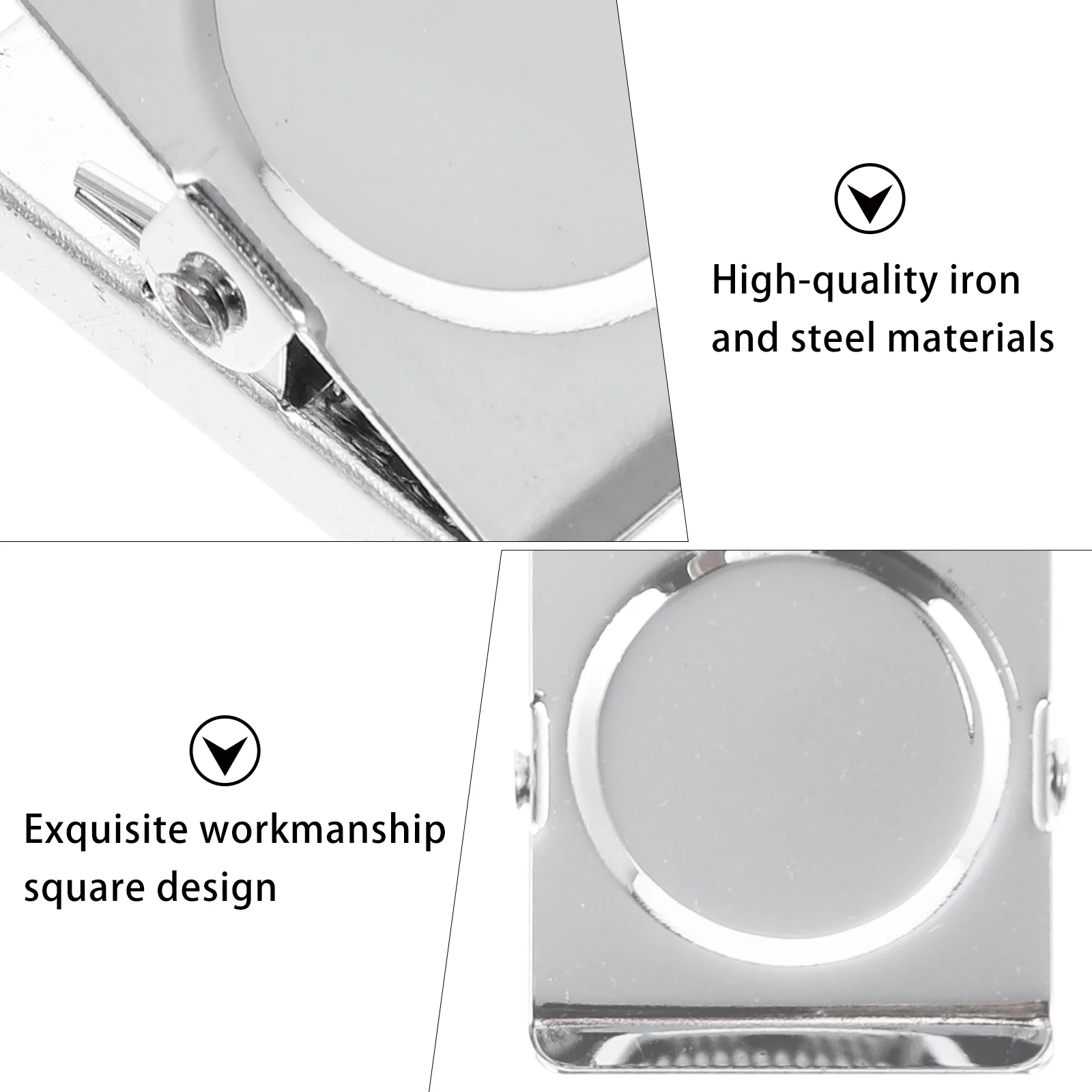 6 Pcs Magnet Clip Refrigerator Memo Heavy Duty Magnetic Clips Metal Note Portable