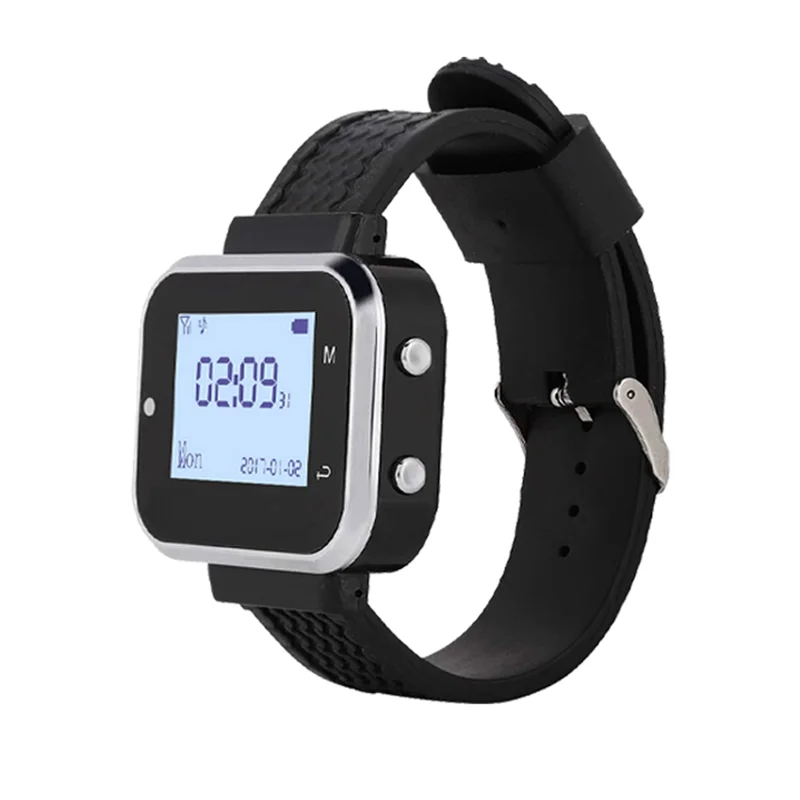 

A38M 5 Call Button 1 Wrist Watch Pager Restaurant Wireless Calling System Transmitter Paging Cafe Waiter Service Buzzer