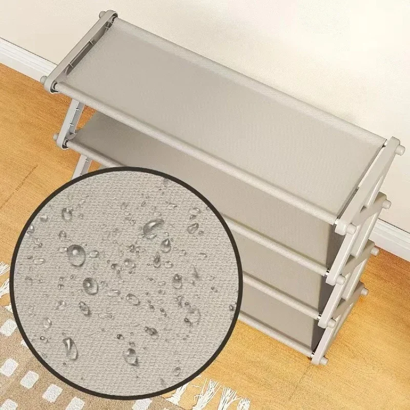 توفير المساحة الصغيرة! رف أحذية سهل التجميع، قماش مقاوم للغبار والنمط الشمالي - صفقة عيد الميلاد! قل وداعاً إلى كلوتر! #2